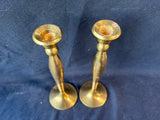 Pair Of Brass Candlestick Holders