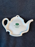Portmeirion Botanic Garden Teapot Shaped Spoon Rest Tea Bag Holder