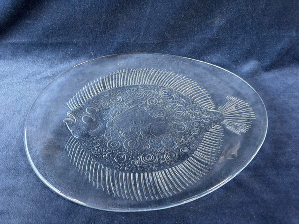 Kosta Boda Glass Flounder Plate
