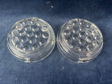 Pair Of Vintage Bubble Bottom Ashtrays