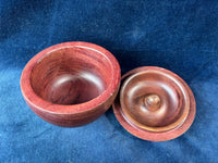 (B)Hand Turned Apple Shaped Trinket Box