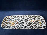 Set Of 3 Melamine Holiday Serving Trays