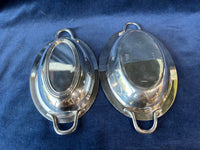 Pair Of Silver Plated Two Handled Trays