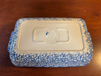 Gerald E Henn Spongeware Pottery Rectangular Casserole Dish