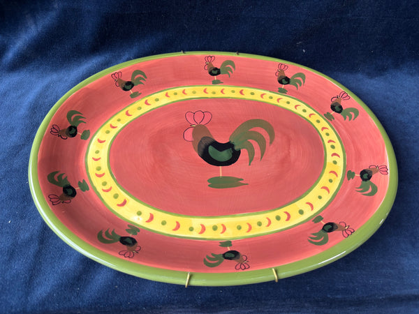Ceramic Rooster Platter