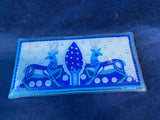 Art Glass Deer Dish Jewish Nahariya Hand Made Israel Andreas Meyer Judaica