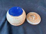 Earth Toned Studio Art Pottery Dish W/ Lid