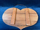 Wooden Heart Shaped “Welcome” Sign