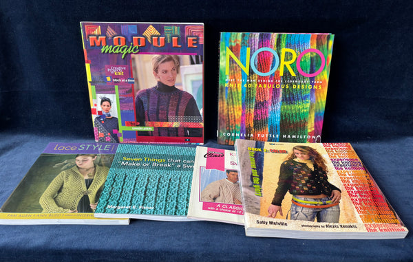 (B) Knitting Book Lot (6)