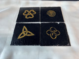 Set Of 4 Hand Made Celtic Knot Coasters *Read Description*