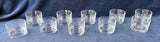 Set Of 10 Glass Tea Light Candle Holders