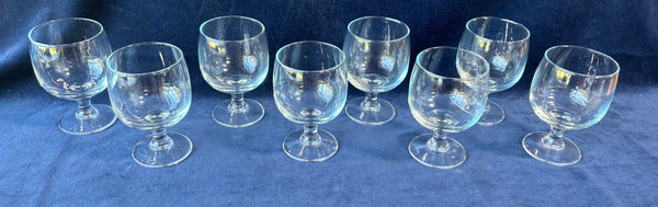 Set Of 8 Short Footed Glasses