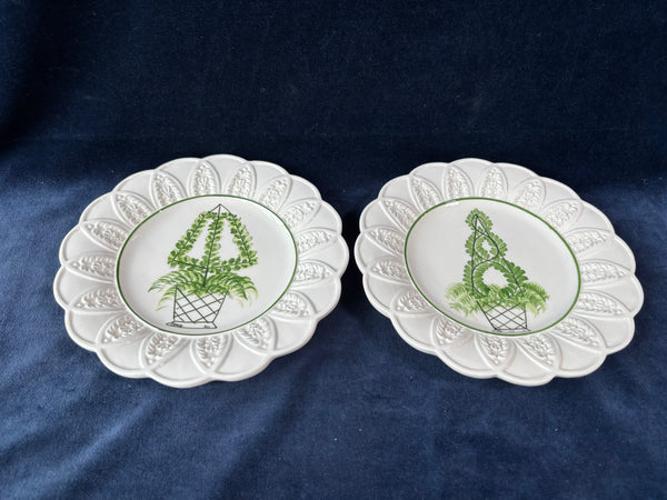 Pair Of San Marco Topiary Plates *Read Description*