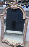 Distressed Gold Mirror with Crest (Resin/Poly Foam)