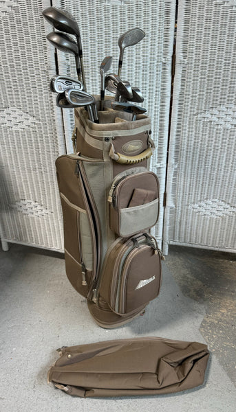(B) Datrek Golf Bag with 12 Clubs & Accessories