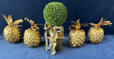 Gold Tone Christmas Decor Lot