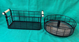 Black Metal Wire Storage Baskets-2 Pieces