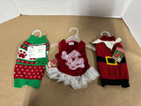 Lot Of 3 Size XS Dog Holiday Outfits *Read Description*