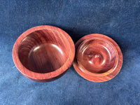 (A)Hand Turned Apple Shaped Trinket Box