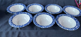 21-Piece Pfaltzgraff Blue Splatter Sponge Rim China Set