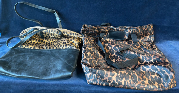 Pair Of Chicos Leopard Print Bags