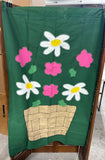 Large Floral Decorative Flag