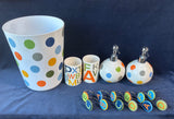 Polka Dot/Alphabet Bathroom Set- 6 PCs