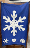 Large Snowflake Decorative Flag