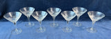 Set Of 7 Martini Glasses