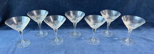 Set Of 7 Martini Glasses