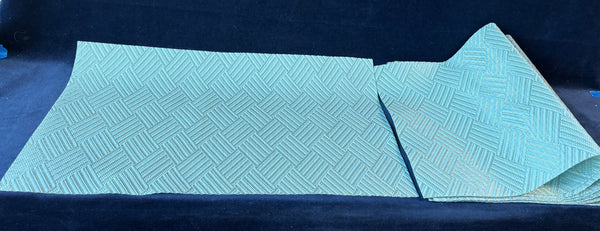 Set Of 7 Blue And Gold Placemats