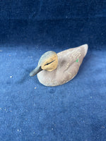 (A)Small Signed Wooden Decoy Duck