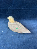 (A)Small Signed Wooden Decoy Duck