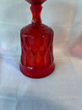 Set Of 4 Noritake Perspective Style Ruby Red Water Glass Goblets, Glow