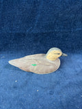 (A)Small Signed Wooden Decoy Duck