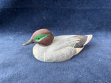 (B)Small Signed Wooden Decoy Duck