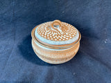Earth Toned Studio Art Pottery Dish W/ Lid