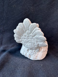 Glazed Ceramic Turkey Figurine