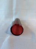 Victorian Cranberry Glass Paneled Sugar Shaker Muffineer Silver Plated