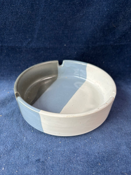 Mid Century Round Ceramic Ashtray/ Trinket Dish