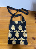 Simply Southern Black & Yellow Pineapple Crossbody Bag