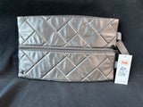 Lug Metallic Grey Storage Pouch, Appears Unused