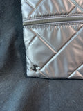 Lug Metallic Grey Storage Pouch, Appears Unused