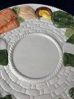 Hand-painted Vegetable Basket Chip N’ Dip Set