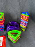 Assorted Lot Of Magformers Pieces Magnetic Building with Wheels