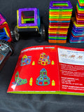 Assorted Lot Of Magformers Pieces Magnetic Building with Wheels
