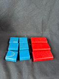 Assorted Lot Of Wooden Playing Blocks
