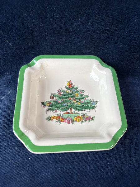 Spode England Christmas Tree Ashtray