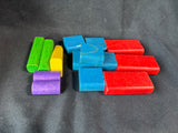 Assorted Lot Of Wooden Playing Blocks