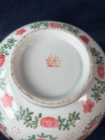 Japanese Porcelain Ware Hong Kong Encased Floral Bowl